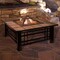 Nature Spring Nature Spring Square Tile Fire Pit and Wood Burning Set, 32 inch with Spark Screen and Log Poker 869860UCX - alternate 1